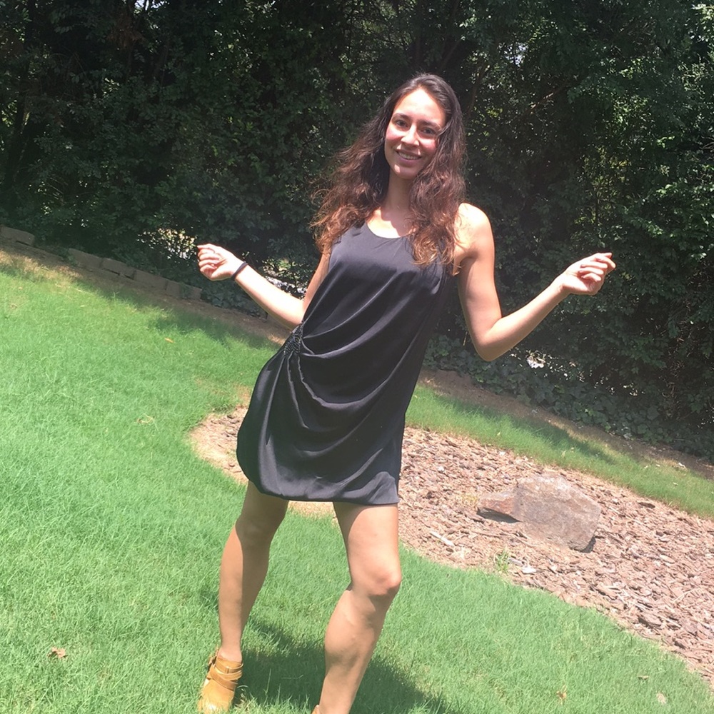 Sleek black night out dress